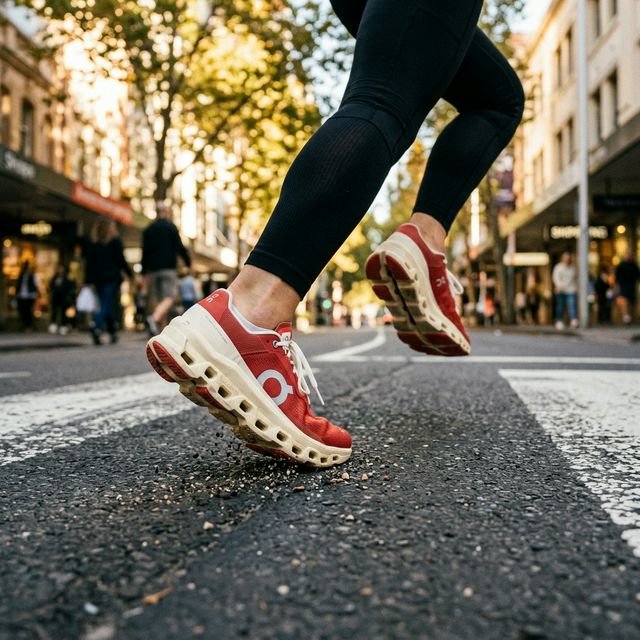 KaiserKicks On Cloudmonster Hyper Red Cream